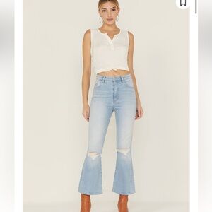 NWT ROLLA'S WOMEN'S DUSTERS BLUEBIRD CROP BOOTCUT JEANS